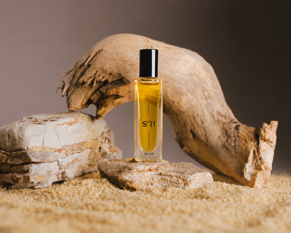 S°11 15ml perfume oil, with oud, amber and raspberry notes